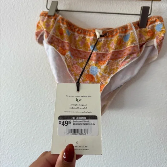 Spell Orange and Blue Floral bloomers - Picture 4 of 6